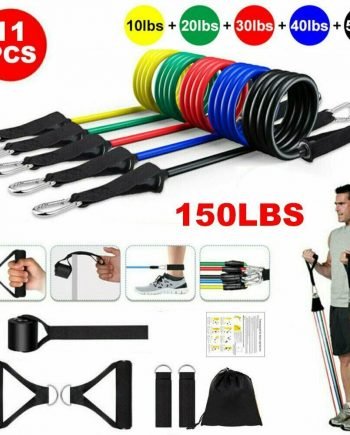 11Pcs/Set Latex Resistance Bands Crossfit Training Exercise Yoga Tubes Pull Rope Rubber Expander Elastic Bands Fitness Equipment