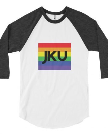 3/4 sleeve rainbow JKU shirt