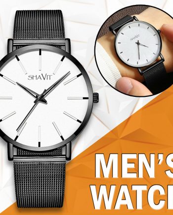 Luxury Men's Quartz Watch Stainless Steel Analog Ultra Thin Waterproof Business