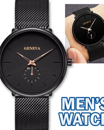 Men Quartz Watch Relojes De Hombre Minimalist Ultra Stainless Steel Band Watches
